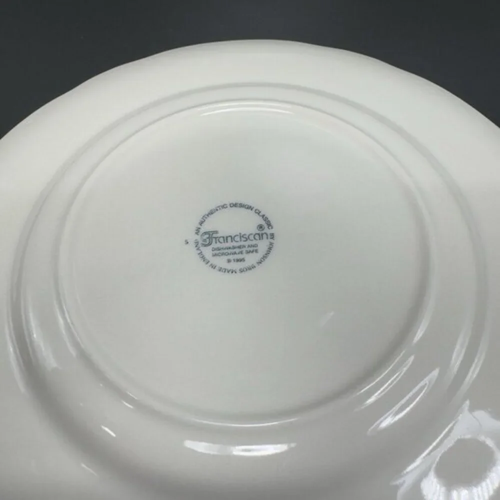 1995 Franciscan Vegetable Medley Ceramic‎ Dish Plate Set 2 Cottage Core 8inch